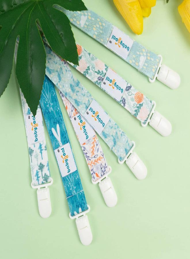 Babygoal Animal Pacifier Clips, 8 Pack Binky Paci Holder Clips for Baby Boys and Girls Fits for Most Pacifier, Binkie Styles & Baby Teethers & Toys and Gift 8PS53-B - Image 2