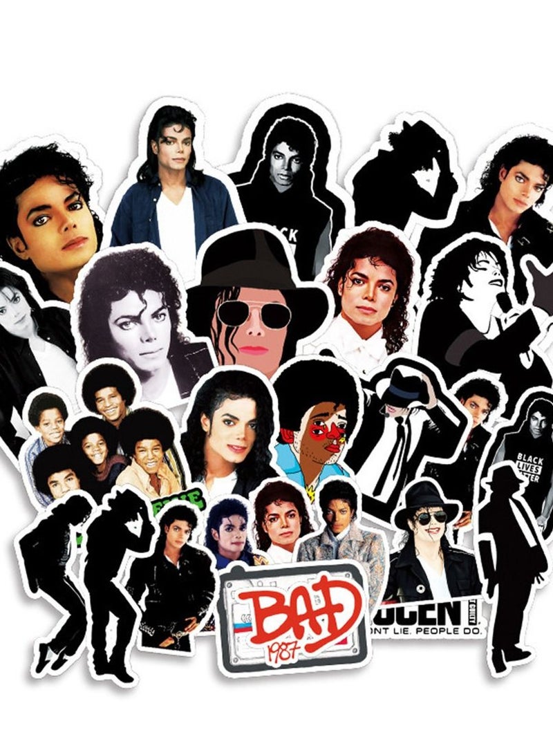 general 50-Piece Michael Jackson Cute Vinyl Waterproof Sticker - Image 1