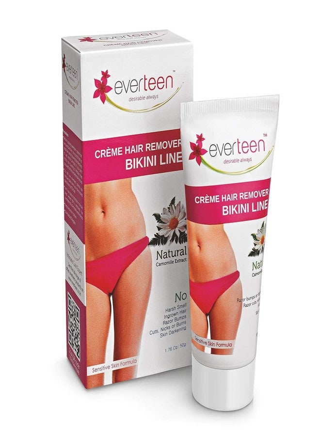 everteen Combo Bikini Line Hair Remover Creme 50g & XL Dry Sanitary Napkin Pads with Neem and Safflower - (20 Pads, 280mm) - Image 2