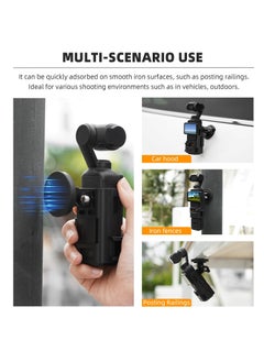 CMGTYYD Pocket 3 Magnetic Mount, Magnet Bracket Expansion Adapter Holder with Cold Shoe on Car, Railings, Refrigerators for DJI Osmo Pocket 3 Creator Combo Handle Accessories  - Image 2