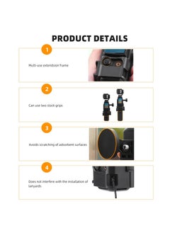 CMGTYYD Pocket 3 Magnetic Mount, Magnet Bracket Expansion Adapter Holder with Cold Shoe on Car, Railings, Refrigerators for DJI Osmo Pocket 3 Creator Combo Handle Accessories  - Image 5