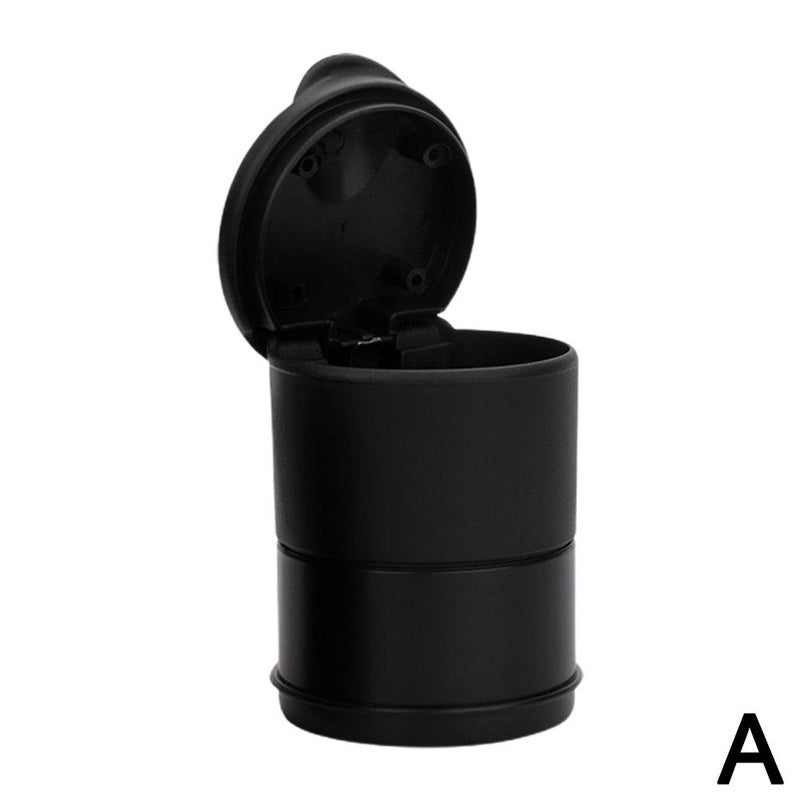 Car Ashtray, Car Ashtray with LED Light, Creative Night Light, High Temperature Resistant, Universal Ashtray with Lid - Image 1