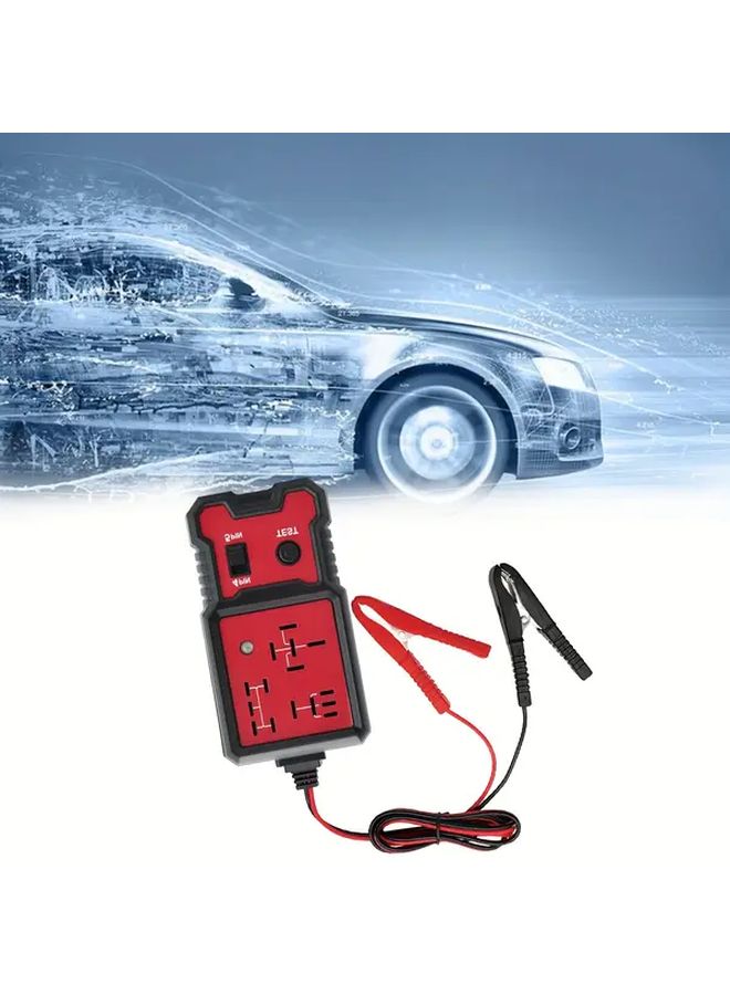 أختبار مرحلات السيارات الأحمر بجهد 12 فولت مع مشابك بطارية لمرحلات 4 دبابيس و5 دبابيس - Image 3