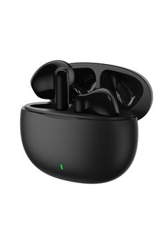 Mezone MEPODS True Wireless Bluetooth Earbuds with Touch Control, Powerful Bass, Bluetooth 5.3 Earphones, 5-6 Hours Playtime & Built-in Microphone, Black  - Image 1