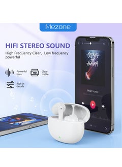Mezone MEPODS True Wireless Bluetooth Earbuds with Touch Control, Powerful Bass, Bluetooth 5.3 Earphones, 5-6 Hours Playtime & Built-in Microphone, Black  - Image 4