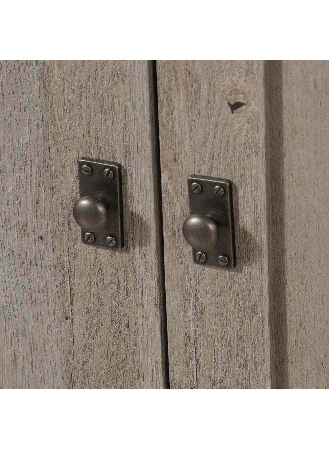 SAUDER Cottage Road Library with Doors, L: 29.29" x W: 13.98" x H: 71.5", Mystic Oak Finish - Image 4