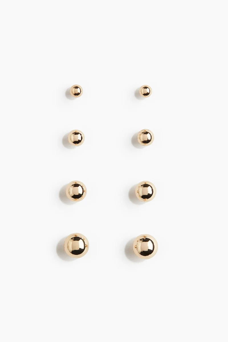 H&M 4 pairs stud earrings