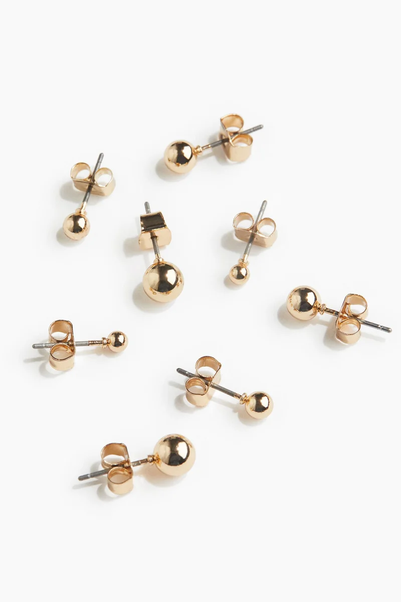 H&M 4 pairs stud earrings