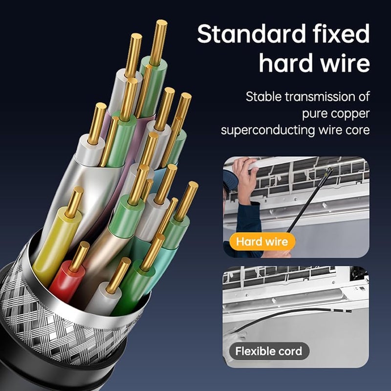 Industrial Endoscope 10m Dual Lens 1080P HD Flexible Snake Camera For Automotive Engine - Image 5