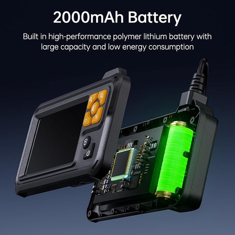 Industrial Endoscope 10m Dual Lens 1080P HD Flexible Snake Camera For Automotive Engine - Image 4