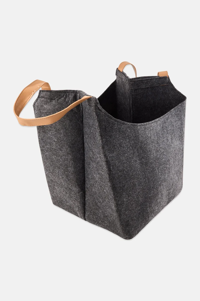 Muy Mucho Textured Storage Basket, Grey