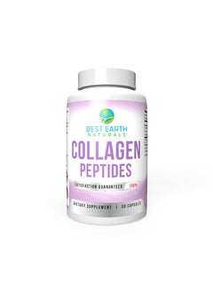 Best Earth Naturals Collagen Peptides Complex Type I Iii For Healthy Hair Skin Nails Joints Hydrolyzed Collagen Capsules Supplement 30 Day Supply  - Image 1