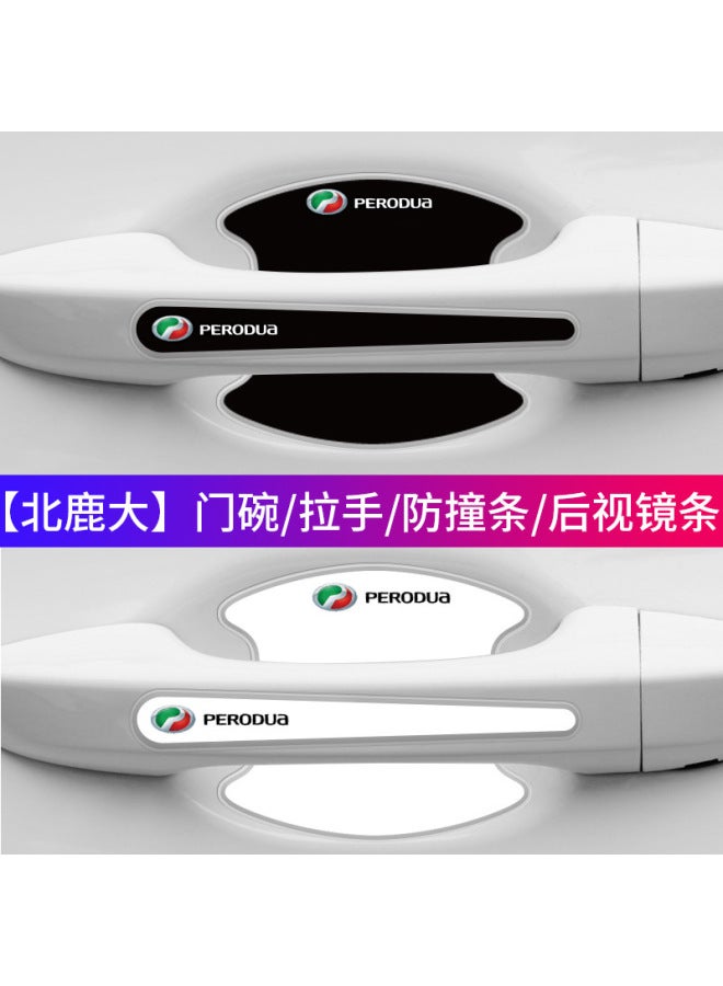 Direct Car Door Bowl Black Anti-collision Strip Handle Protection Stick Anti-collision Strip Anti-scratch Decorative Car Stickers