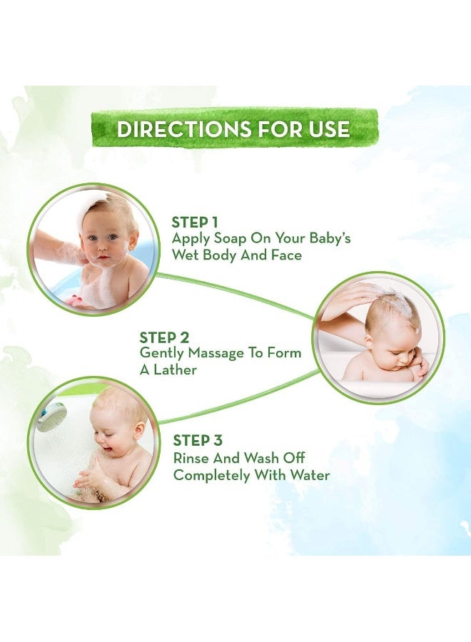 Mamaearth Milky Soft Bathing Bar For Babies With Oats, Milk And Calendula 75G X 2 - Image 5