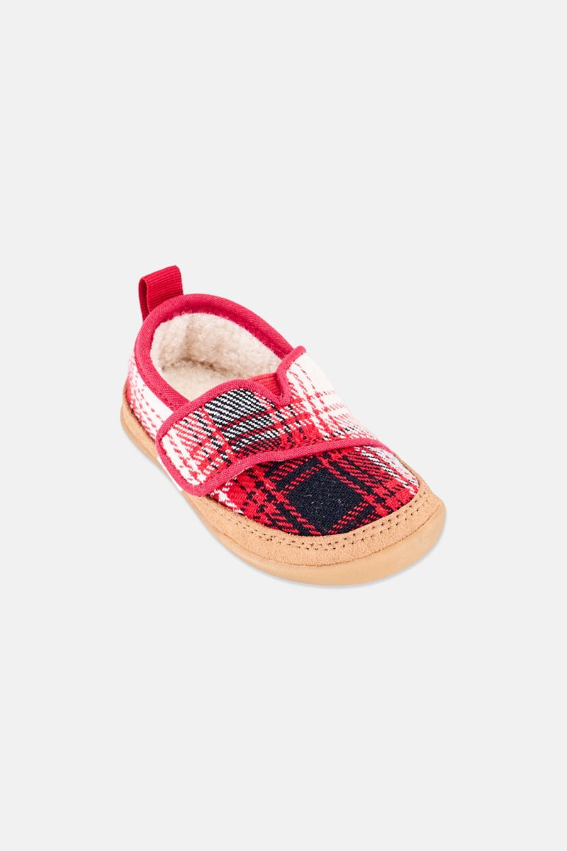 TOMS Toddlers Boy Inca Velcro Closure Shoes, Red - Image 1