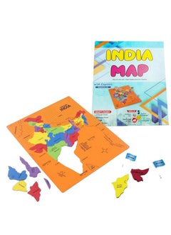 Estilo Estilo Indian States and Capitals Geography for Kids, Learning & Educational Toy | Puzzles for Kids Ages 4-8 | India Map Puzzle for Kids, Preschool Toys Boys & Girls Ages 5+ Jigsaw Puzzle  - Image 1