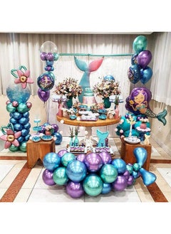 Metallic Balloons 50 Pcs 12 Inch Shiny Balloons In Gold Red Blue Purple Silver Green Metallic Balloon Princess Ariel Party Little Mermaid Party Decorations Memorial Day Decorations - pzsku/Z2D435573411962157AEEZ/45/_/1720769717/d9574eef-3d43-4ad6-96da-3bf98ee69ea7