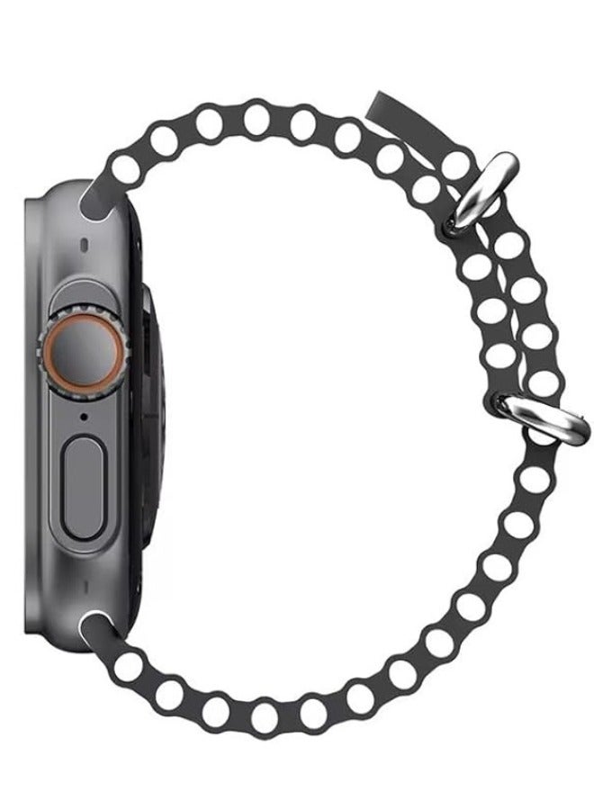 Smart Watch for Girls, Boys, Teens, Men & Women with Health Monitor, Fitness Tracker, Call & App Notifications – Black Dial & Strap  - Image 2