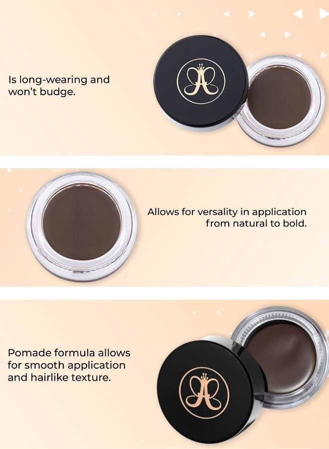 جل حواجب مقاوم للماء طويل الثبات – بودرة كريمية بلون رمادي بني لتحديد وملء الحواجب بلمسة نهائية مطفية، مكياج احترافي يدوم طويلاً - Image 3