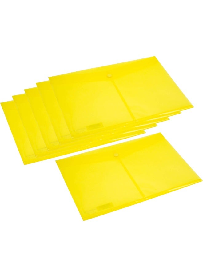 Envelope Bag A4 Single Pocket Clear Yellow