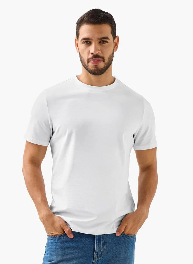 سبلاش فيڤ Men Crew Neck Short Sleeves T-shirt - Set of 2