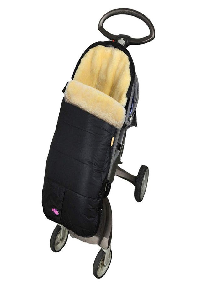 FUNLIFE 100% Australia Sheepskin Snuggle Pod Baby Footmuff for All Strollers0-4T Baby UseWater Repellent,Anti-cold,Anti-kicking,Front Height Adjustabl& Removable Stroller Bunting Bag - Image 1