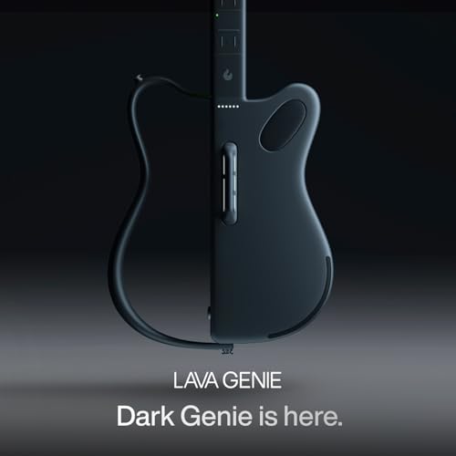 LAVA GENIE Stringless Smart Guitar No Strings Attached Hundreds of Instrument Presets Onboard Speaker Foldable Detachable Black 305 inch - Image 3