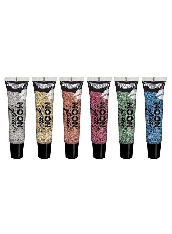 Moon Glitter Holographic Glitter Lipgloss By Moon Glitter 0.50Fl Oz Set Of 6 - Image 2