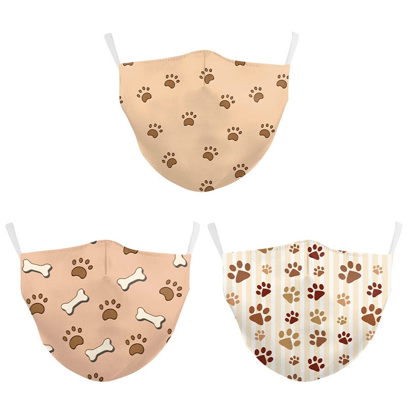 قناع مضحك، طباعة تعبير حيواني مضحك، قناع للأطفال قابل للتنفس، طبقتين، يمكن تركيب فلتر، يمكن غسله عدة مرات - Image 5