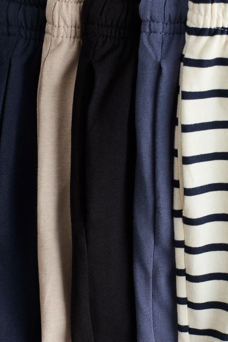 اتش اند ام طقم شورتات من جيرسيه القطن - 5 قطع