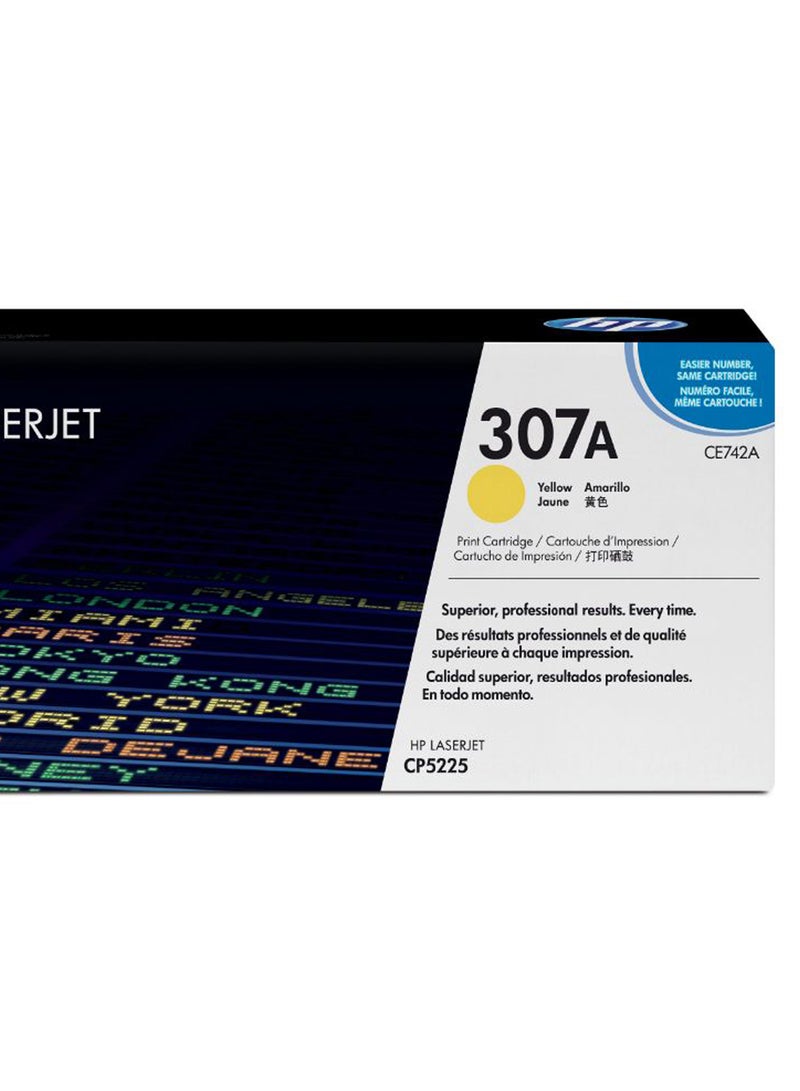 HP خرطوشة حبر لطابعة ليزر جيت 307A أصفر - Image 2