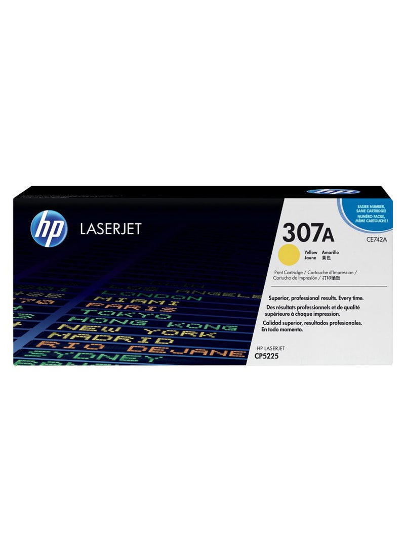 HP خرطوشة حبر لطابعة ليزر جيت 307A أصفر - Image 1