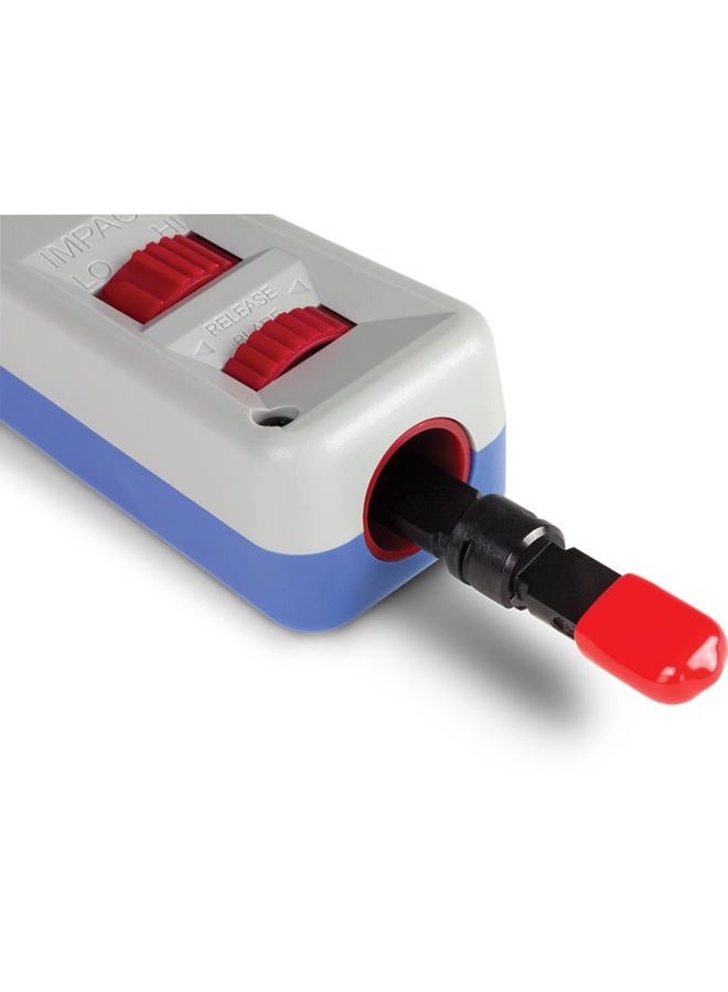 TRENDnet Punch Down Tool With 110 And Krone Blade, Insert & Cut Terminations In One Operation, Precision Blades Are Interchangeable Reversible, Network Tool, Grey, TC-PDT - Image 5