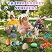 Flavery 12 Pack 3D Printed Dragon Easter Basket Stuffers Mini Gemstone Egg with Flexible Crystal Dragon Inside Cute Fidget Toy Christmas Birthday Gift Desk Pet Figure - Image 4