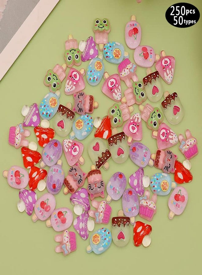 DALOO 250pc 3D Nail Charms Set - Diverse Shapes & Colors for Acrylic Nails & DIY Crafts (#2) - Image 3