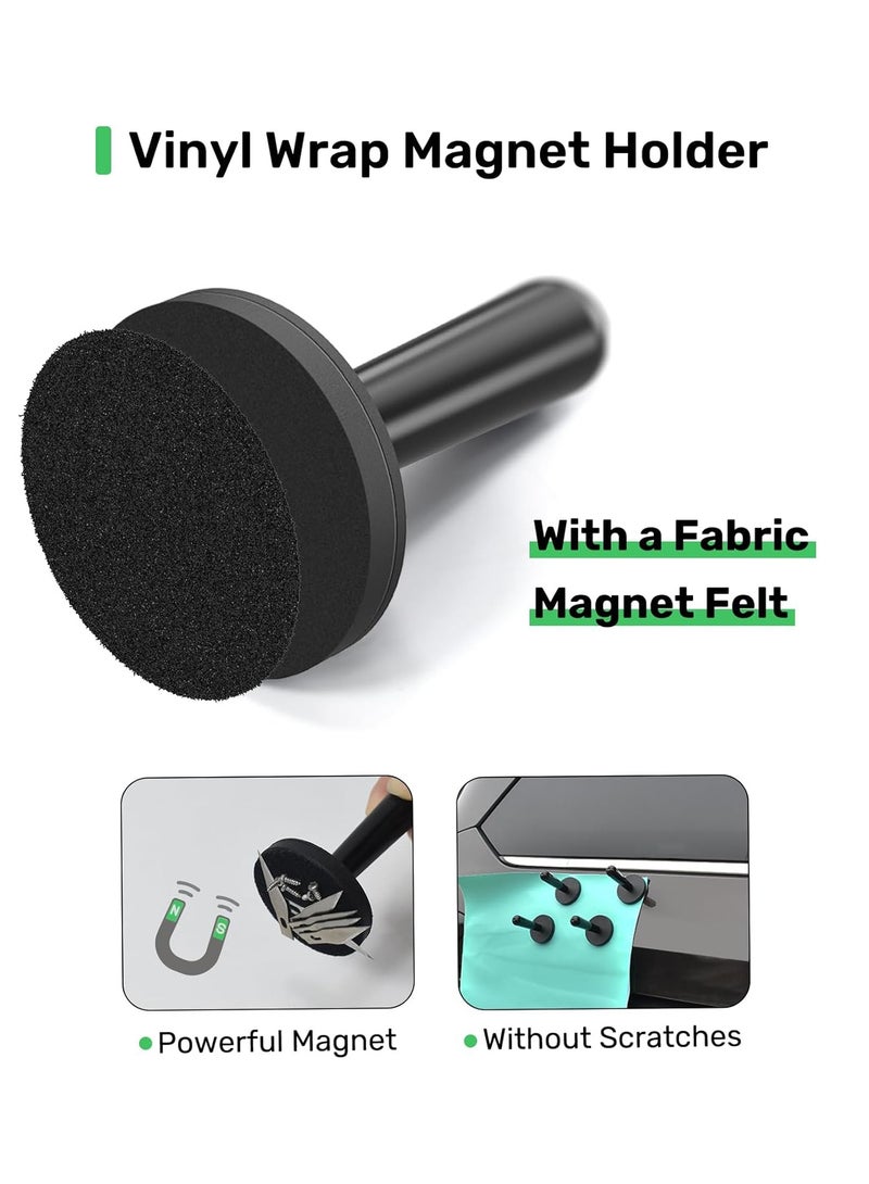 SYOSI Auto Window Tint Film Tool Kits Window Tint Film Installation Tool Kit Vinyl Wrap Application Kit Include Felt Squeegee Fabric Felts Micro Squeegee Vinyl Magnet Holders Work Gloves  - Image 5