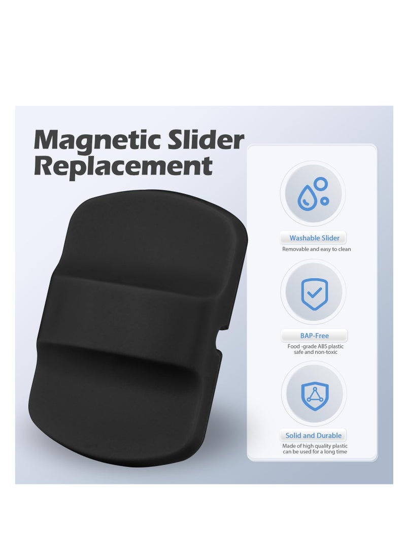 SOLARAE Magnetic Lid Slider Replacement for Yeti & Ozark Trail, 8-Pack Food-Grade ABS Plastic Parts, Compatible with 10 oz, 14 oz, 16 oz, 20 oz, 26 oz, 30 oz Rambler Lids. - Image 2