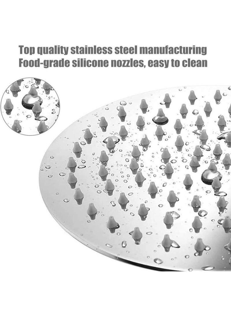 Rain Shower Head, Ultra-Thin Design-Pressure Boosting, Awesome Some Experience, High Pressure High Flow Stainless Steel Rainfall Shower Head (10 Inch, Chrome Finish) - Image 3