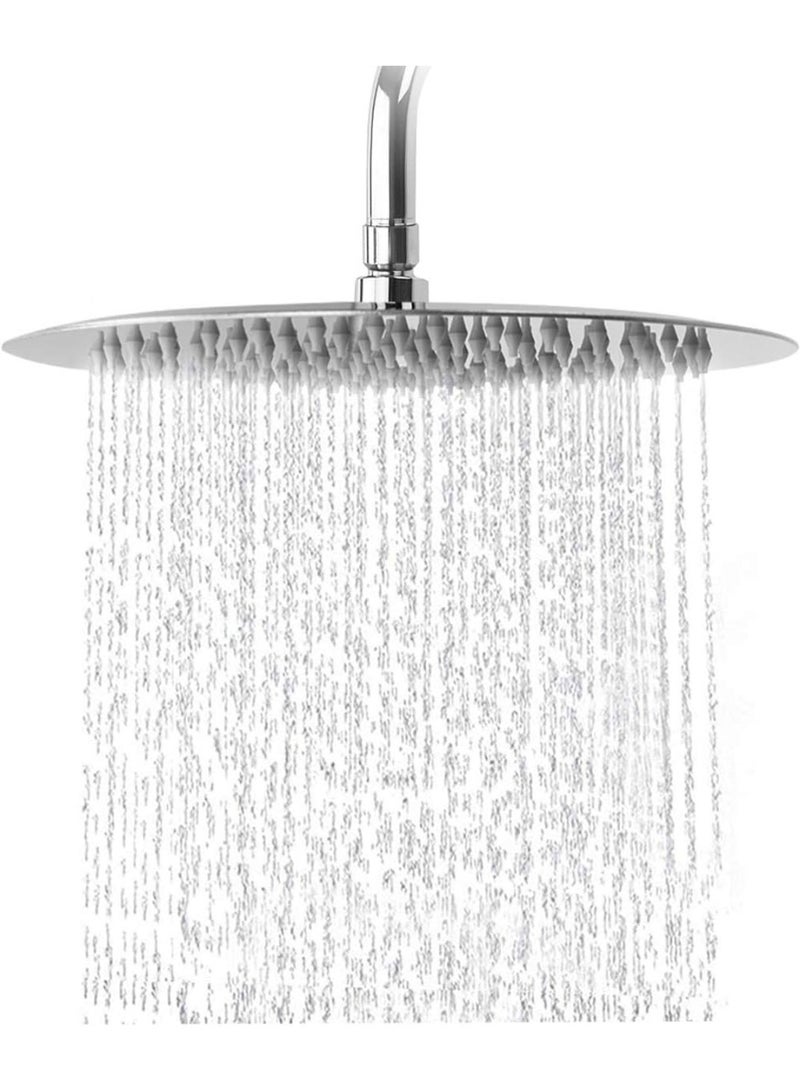 Rain Shower Head, Ultra-Thin Design-Pressure Boosting, Awesome Some Experience, High Pressure High Flow Stainless Steel Rainfall Shower Head (10 Inch, Chrome Finish) - Image 5