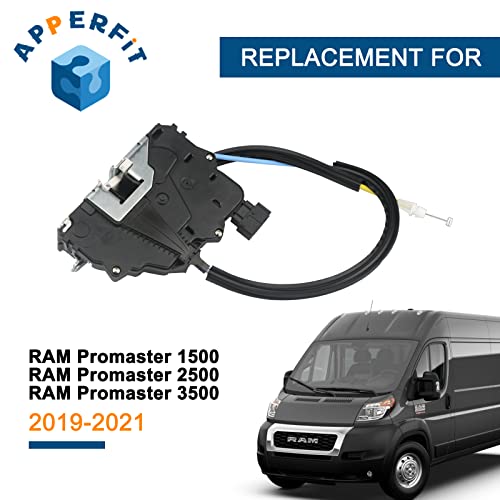 APPERFiT مشغل قفل باب مع كابلات للباب الأمامي الجانبي الأيسر للسائق 68232439AG متوافق مع شاحنة RAM ProMaster Cargo Van 1500 2500 3500 2019 2020 2021 2022 2023 2024 قطع غيار الأبواب - Image 2