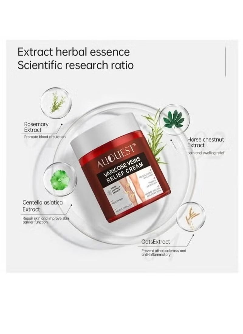 AuQuest Varicose & Spider Veins Relief Cream 80g  - Image 4