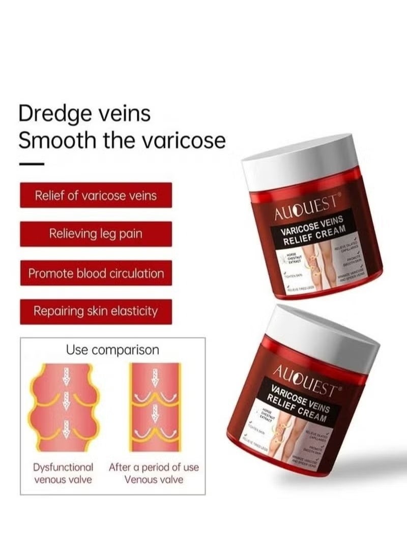 AuQuest Varicose & Spider Veins Relief Cream 80g  - Image 3