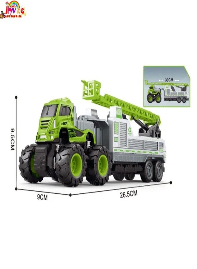 Funspark 1:43 City Sanitation Truck Metal Toys Alloy Diecast Set Toy Diecast Miniature Car Model for Boys Best Gift Truck - Image 2