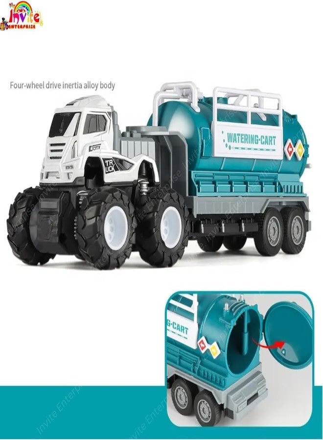 Funspark 1:43 City Sanitation Truck Metal Toys Alloy Diecast Set Toy Diecast Miniature Car Model for Boys Best Gift Truck - Image 4