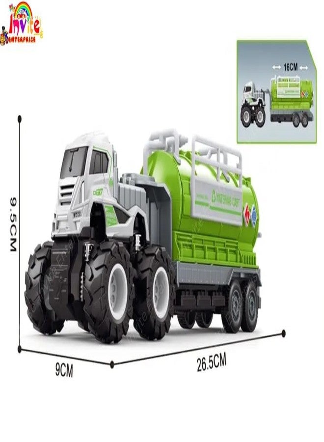 Funspark 1:43 City Sanitation Truck Metal Toys Alloy Diecast Set Toy Diecast Miniature Car Model for Boys Best Gift Truck - Image 3
