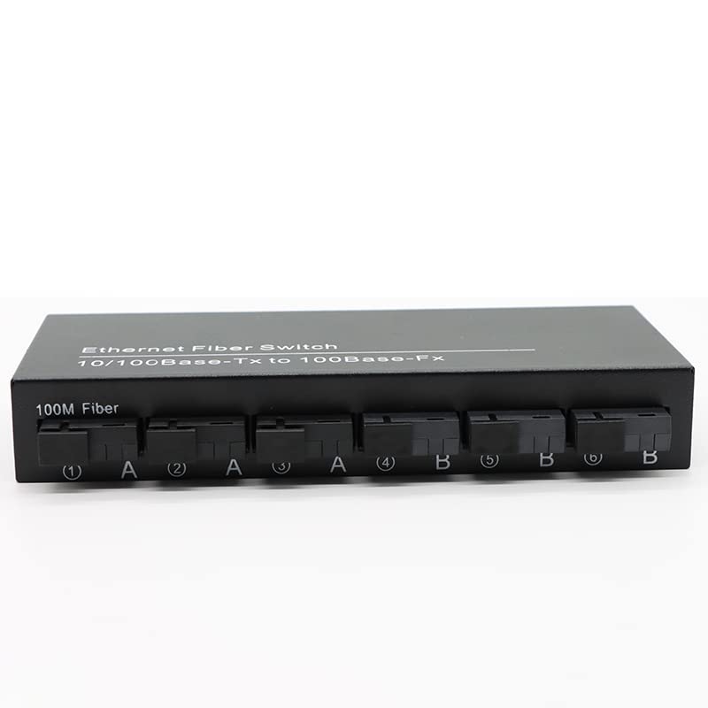 Hanutech 10/100M Ethernet to Fiber Media Converter (2XRJ45 Ports & 6XSC,3A+3B) SMSF 20KM - Image 2