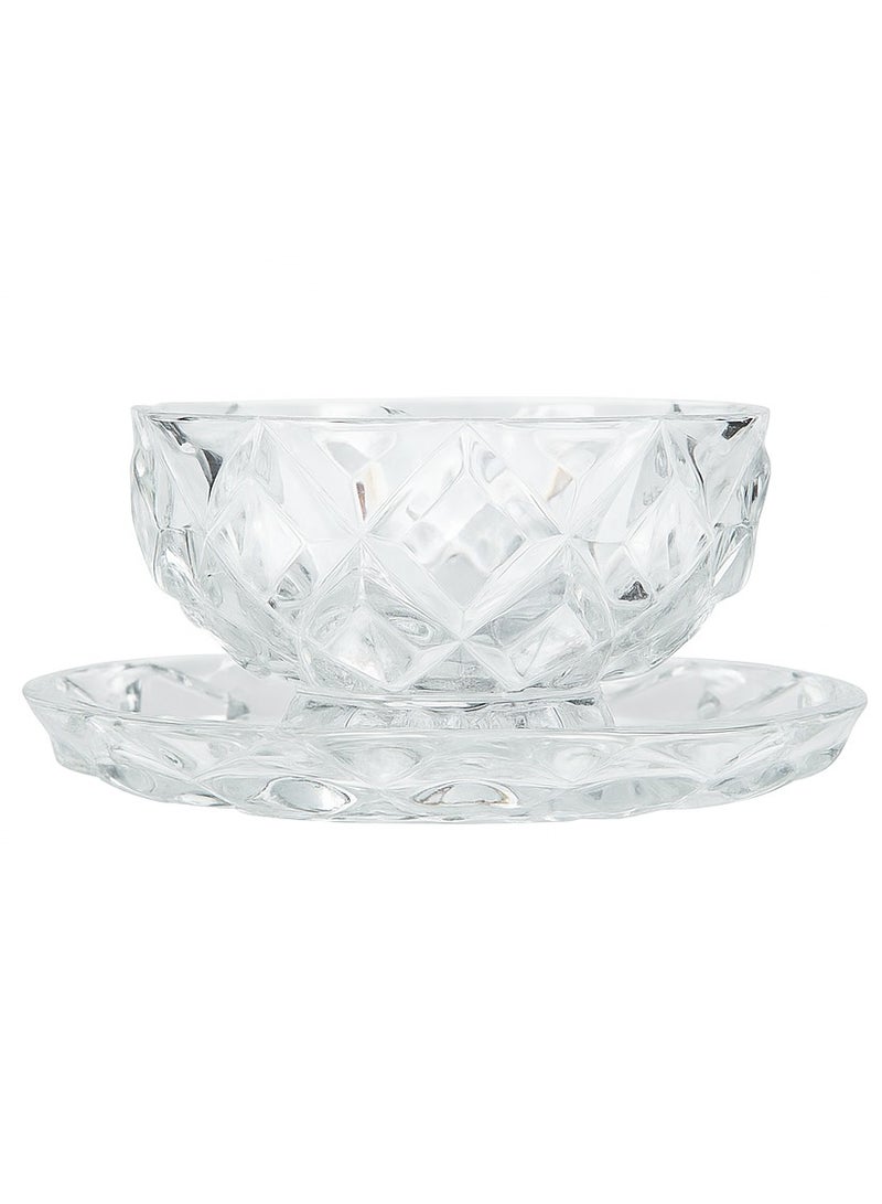 Glass Dessert Bowls, Set of 6, 200ml, Glass Ice Cream Sundae Cups with Sunflower Pattern, Dessert Cups, Ideal for Ice Cream, Sorbet, Fruit, Snacks, Yogurt, and Appetizers - Image 4