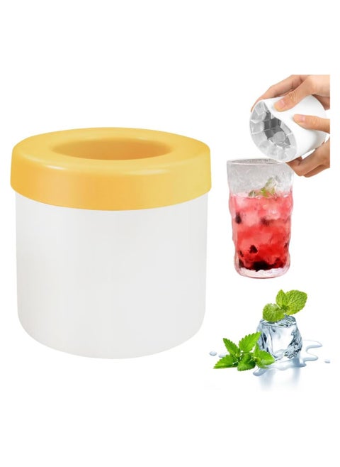 Silicone Cylinder Ice Cube Mold, New 3D Ice Cube Maker, Ice Grid Press Release, Easy Press Release Ice Cup