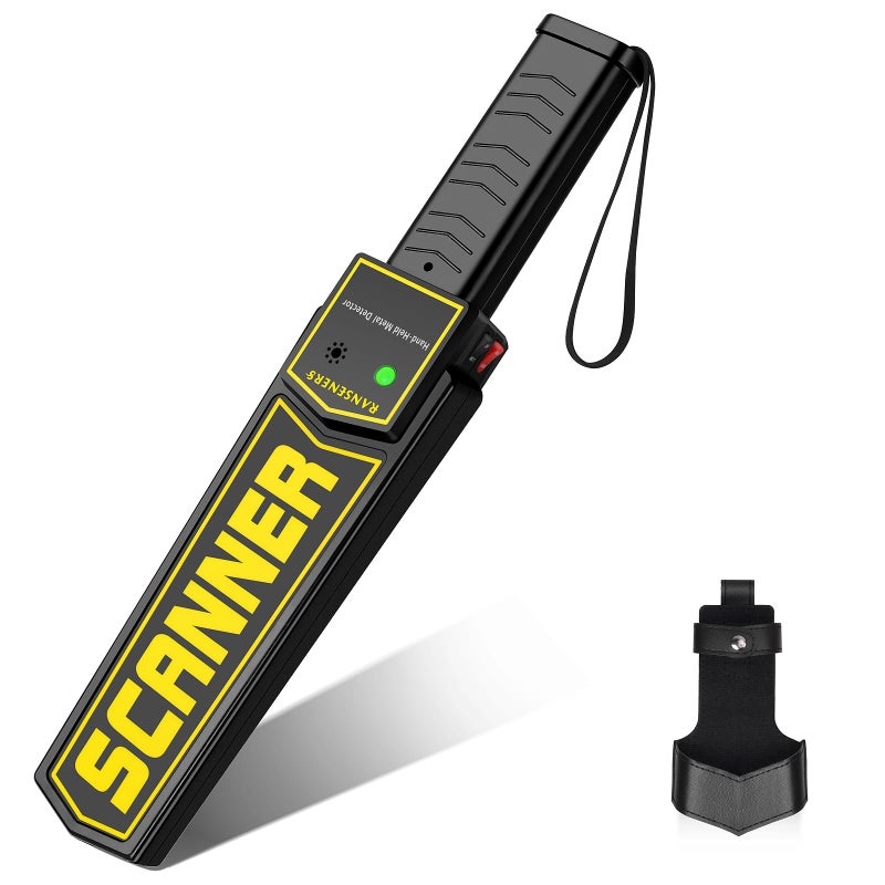 R RANSENERS RANSENERS Handheld Metal Detector Wand,Security Wand,Portable Adjustable Sound & Vibration Alerts, Detect All Metal Products (Not Include Battery) - Image 1