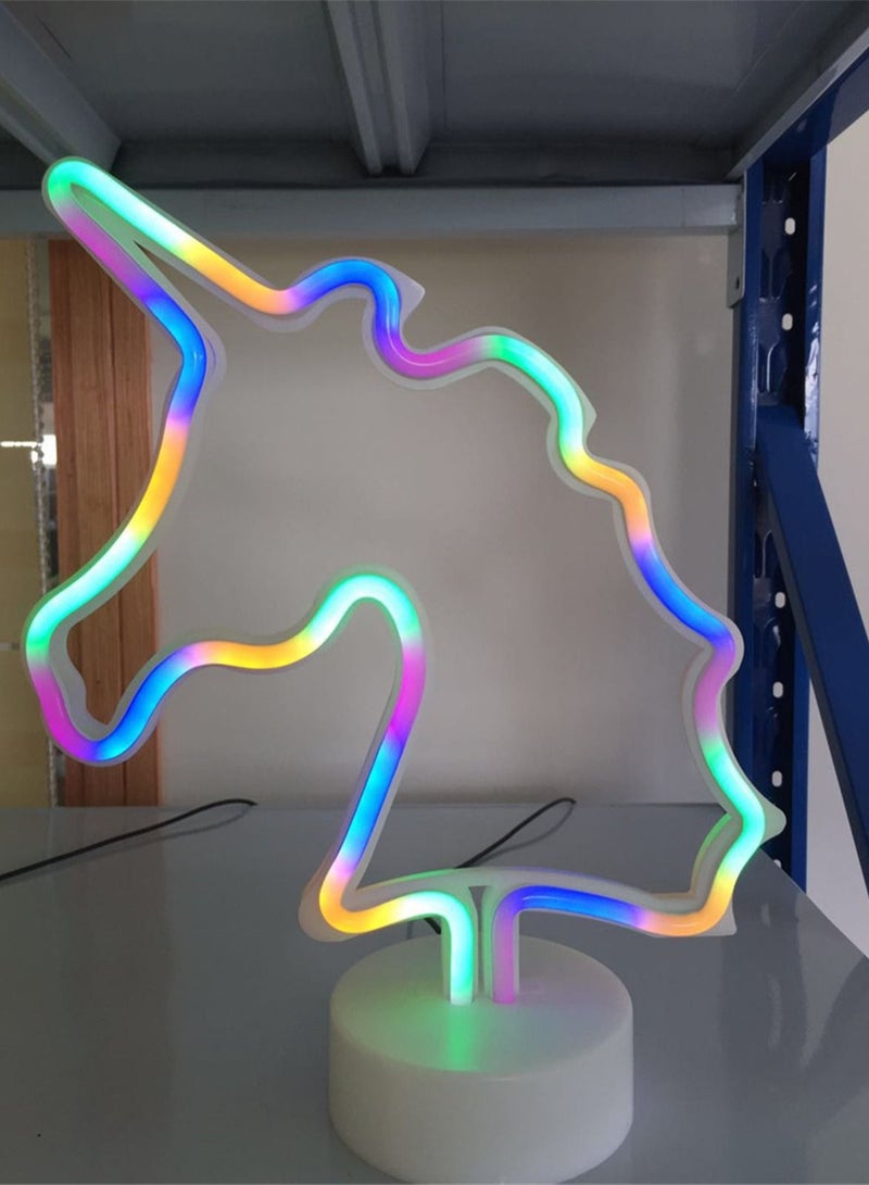 Loquat Creative LED Neon Modeling Battery USB Dual Decorative Color Lights